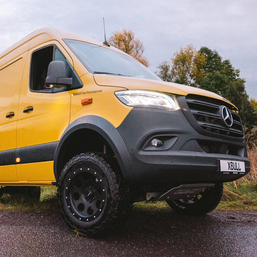 XBull wheel arch extensions fitted to a 170-inch Mercedes-Benz Sprinter 907