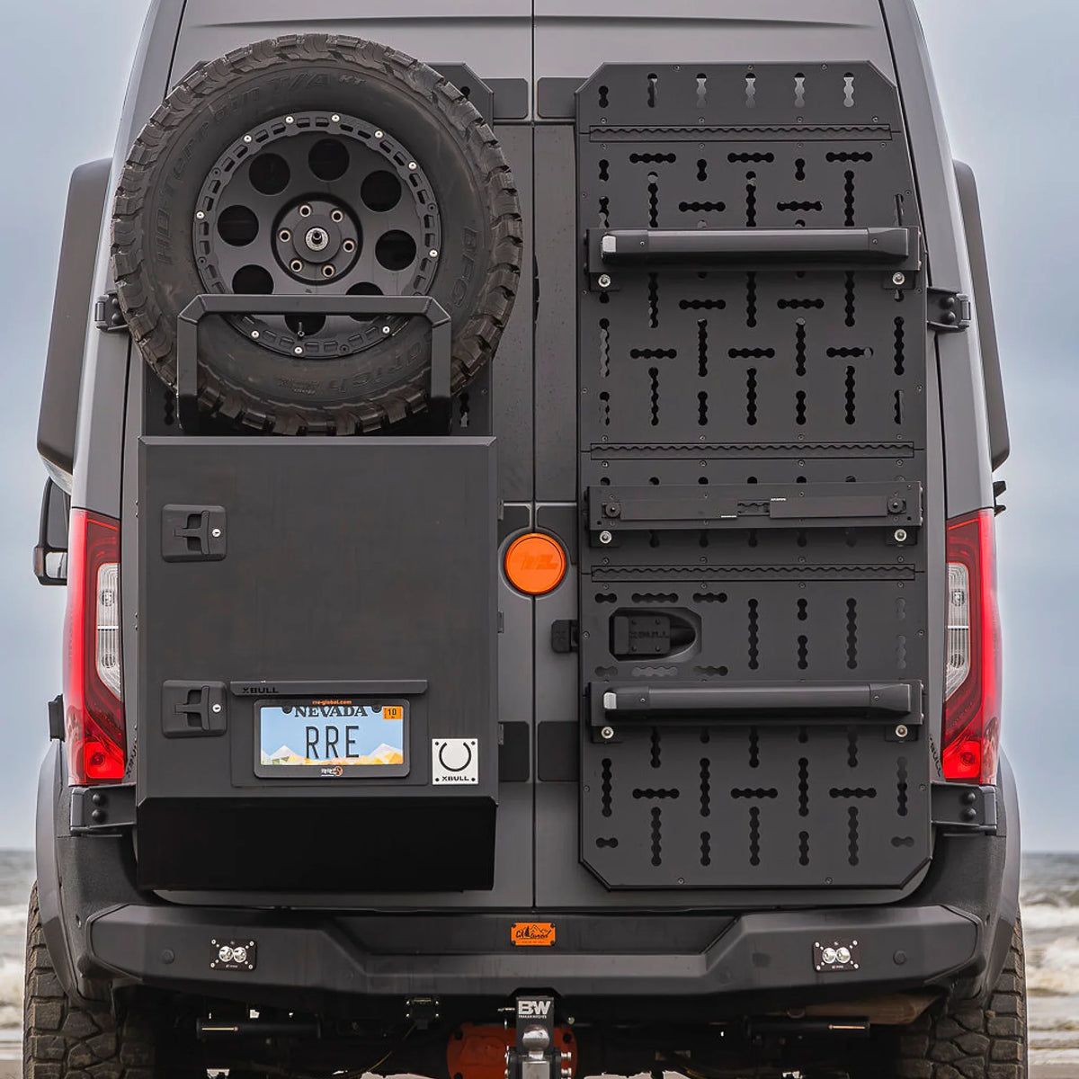 XBull modular rear door carrier system on a Mercedes-Benz Sprinter 907, view 6