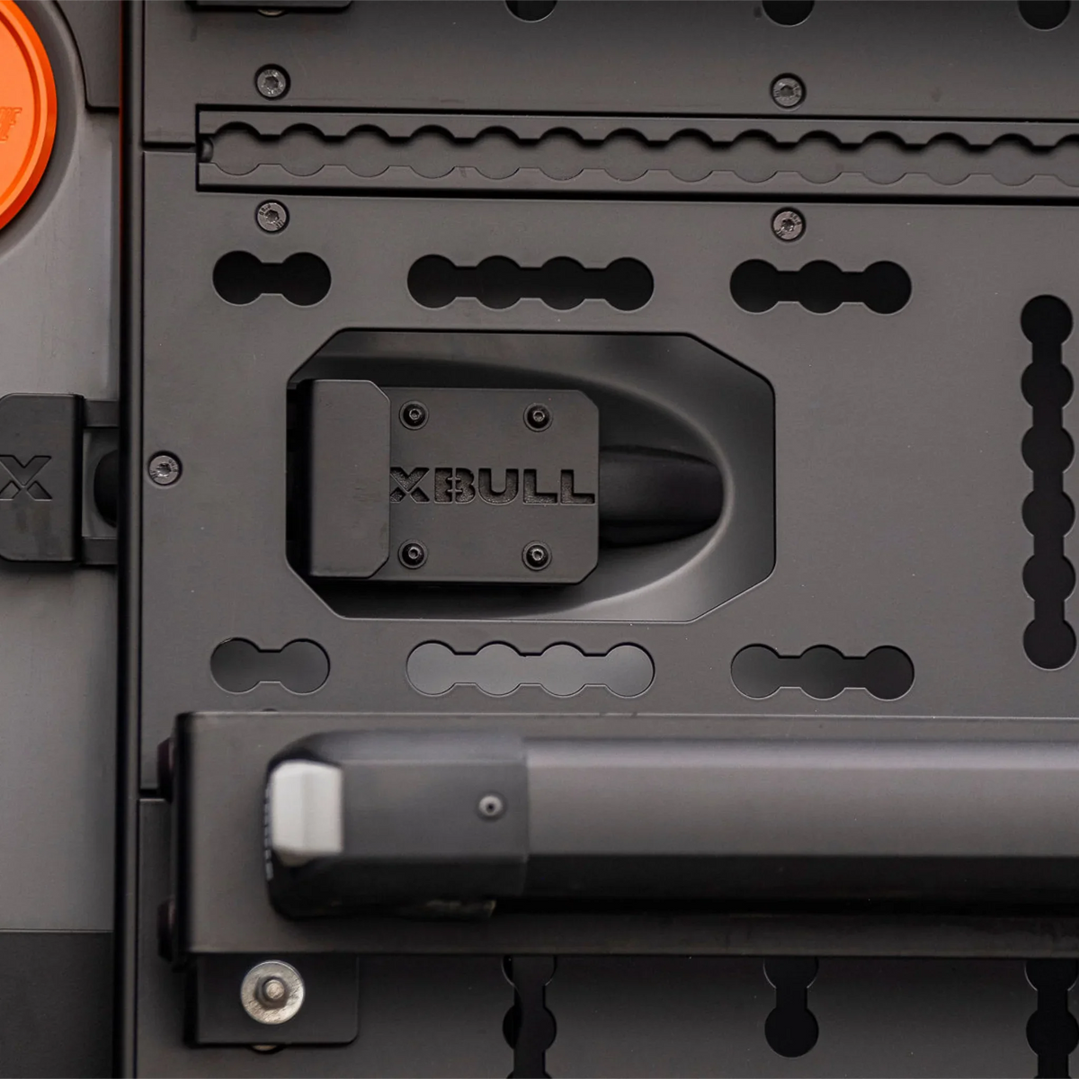 XBull rear door handle extension installed on a Sprinter 907, view 3