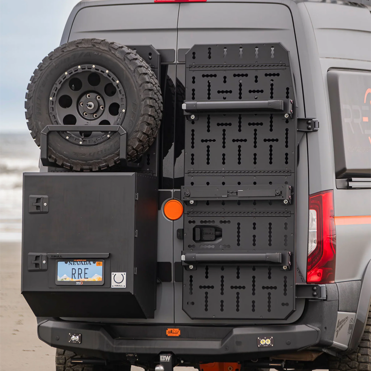 XBull modular rear door carrier system on a Mercedes-Benz Sprinter 907, view 8