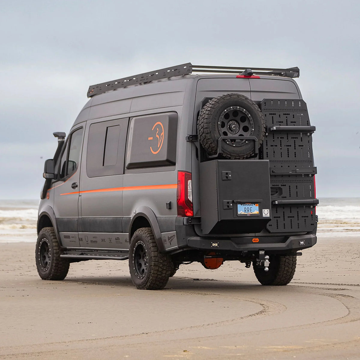 XBull modular rear door carrier system on a Mercedes-Benz Sprinter 907, view 3