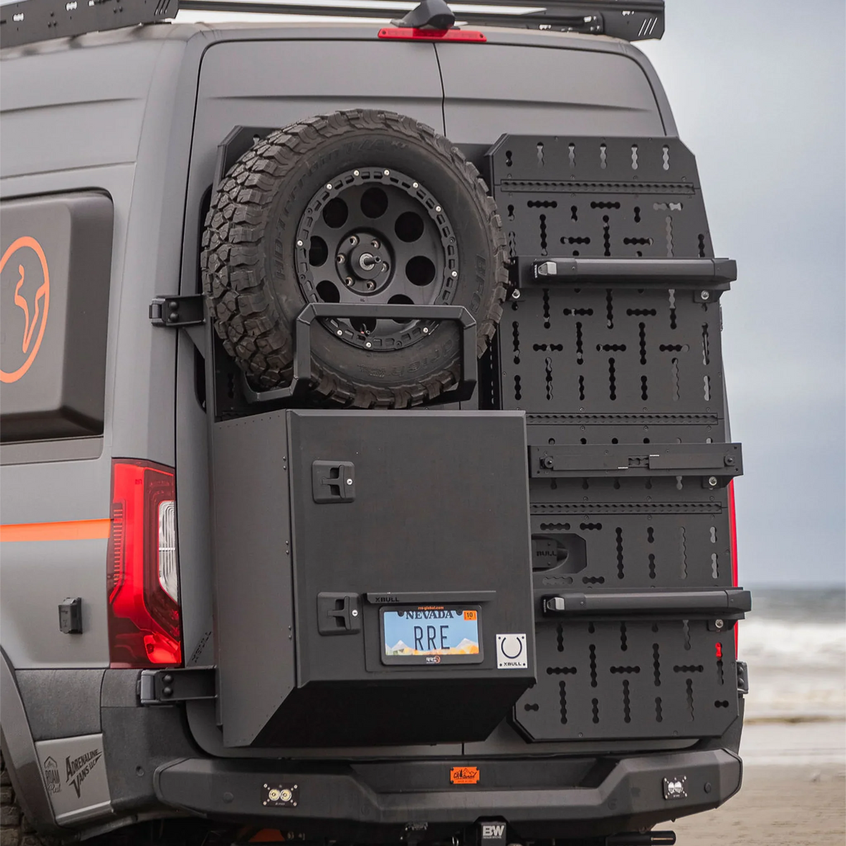 XBull modular rear door carrier system on a Mercedes-Benz Sprinter 907, view 14